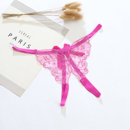 Open-Crotch Bow Underwear