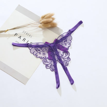 Open-Crotch Bow Underwear