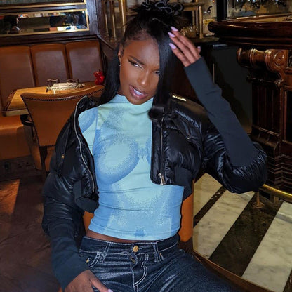 Slim-Fit Cropped Top