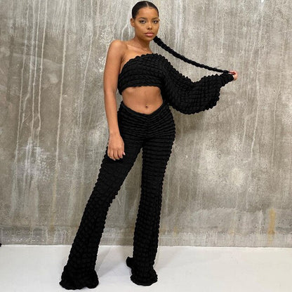 Textured Two-Piece Set