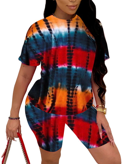 Tie-Dye Short Pajama Set