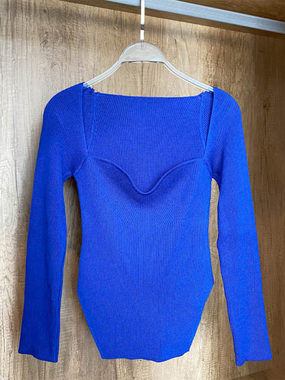 Long-Sleeve Knit Pullover