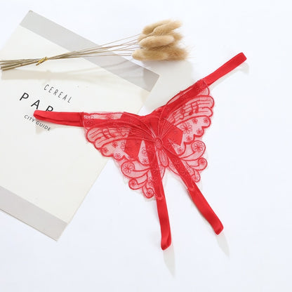 Open-Crotch Bow Underwear