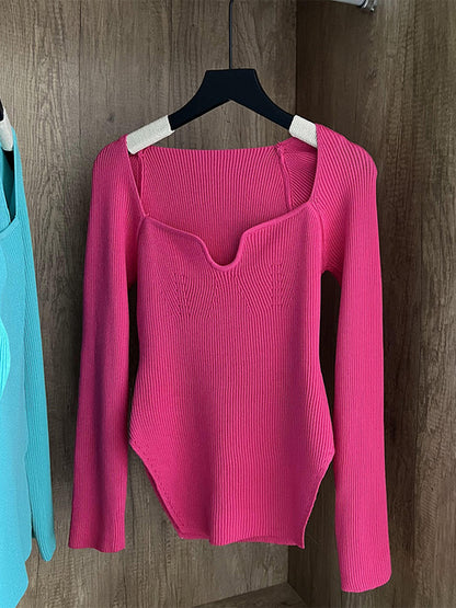 Long-Sleeve Knit Pullover