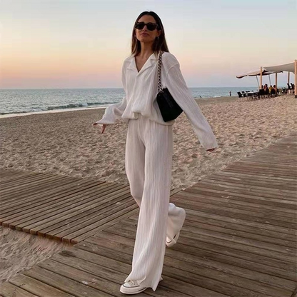 Long-Sleeve Two-Piece Suit