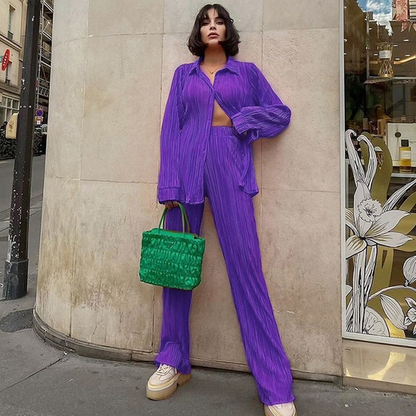 Long-Sleeve Two-Piece Suit