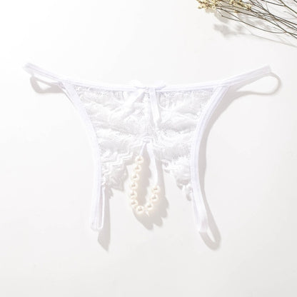 Open-Crotch Bow Underwear