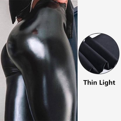 High-Waist PU Leggings