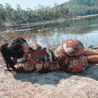 Printed Short Romper