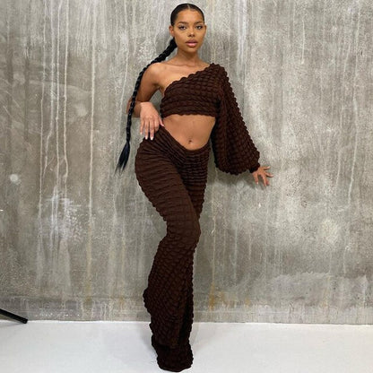 Textured Two-Piece Set