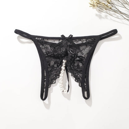 Open-Crotch Bow Underwear