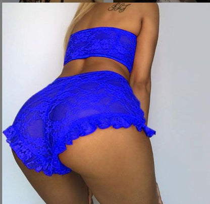 Ruffled Lace and Tulle Lingerie