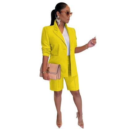 Blazer and Shorts Suit