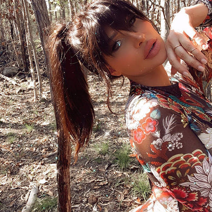 Printed Short Romper