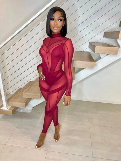 Echoine Sheer Stretch Jumpsuit