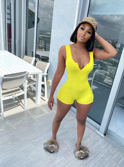 Ribbed Knit Playsuit