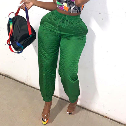 Drawstring Cotton Trousers