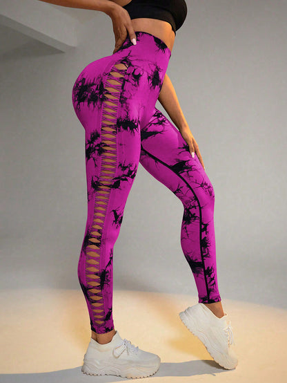 Tie-Dye High-Waist Leggings