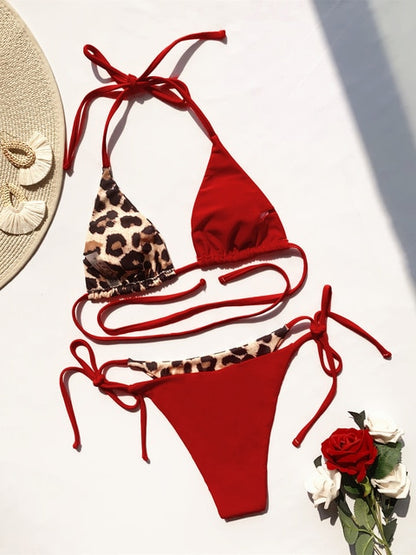 Ellolace Leopard Two-Piece Bikini