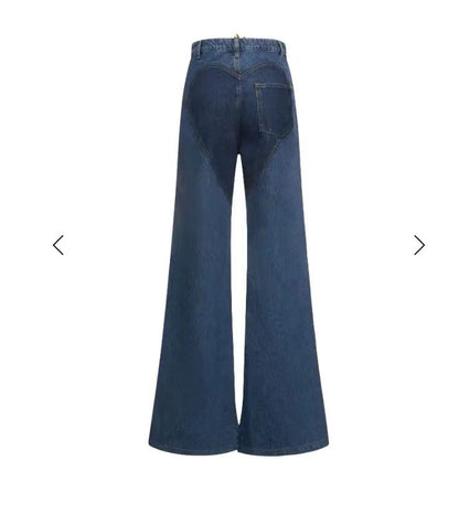 Crisscross Cutout Flare Jeans