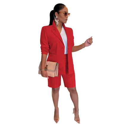 Blazer and Shorts Suit