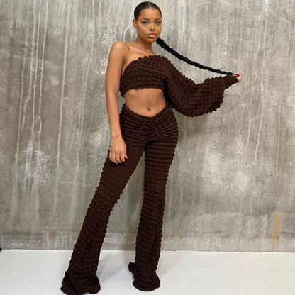 Textured Two-Piece Set