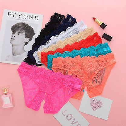 Open-Crotch Bow Underwear
