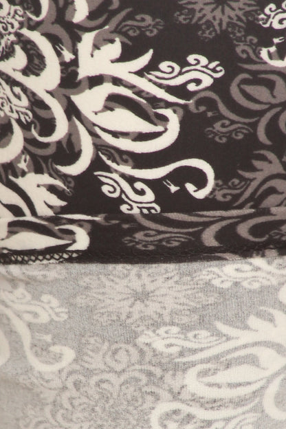 Plus-Size Abstract-Print Leggings