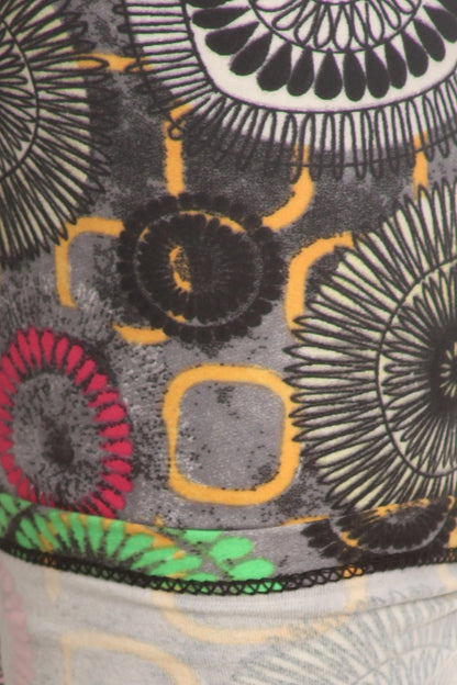 Plus-Size Abstract-Print Leggings