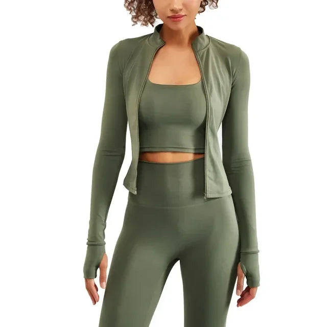Workout Sport Waist High Set Yoga Sportwear Fitness Clothes Female for Women Suit Outfit Activewear Gym