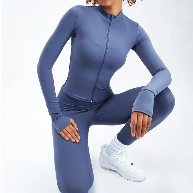 Workout Sport Waist High Set Yoga Sportwear Fitness Clothes Female for Women Suit Outfit Activewear Gym