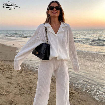 Long-Sleeve Two-Piece Suit